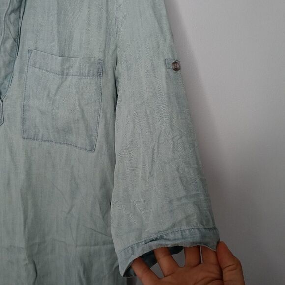 Bella Dahl light blue chambray blouse size XS - Picture 5 of 7